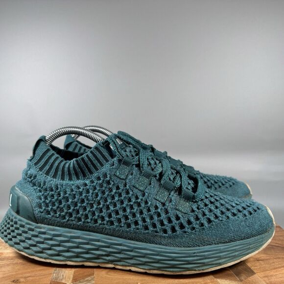 Nobull Shoes Womens Sz 9 Aspire Knit Runner Lace Athletic Workout Turquoise - Picture 1 of 8